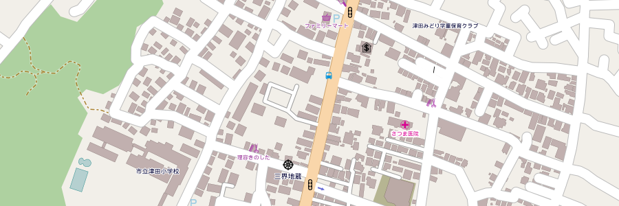 津田の地図